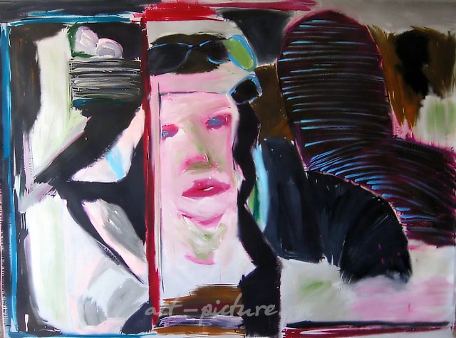 Лётчица, 2008, масло на холсте, 142x196 см