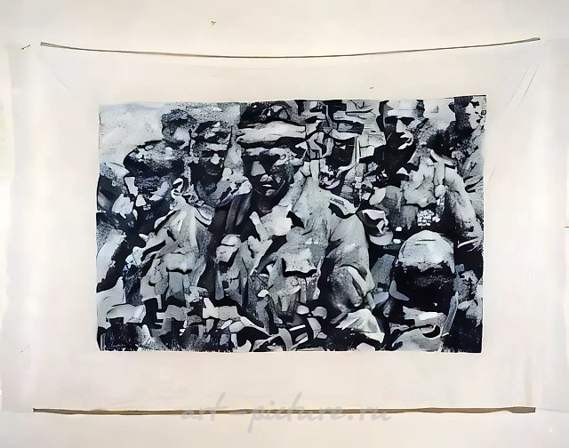 Из серии «Внутренняя Германия», 2002, живопись, ткань
