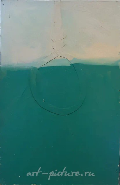 Фрагмент интерьера, 1989, смешанная техника, 123x79 см. Коллекция Rīgas Galerija
