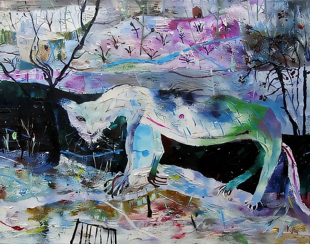 The Cat, 1990, oil on canvas,
