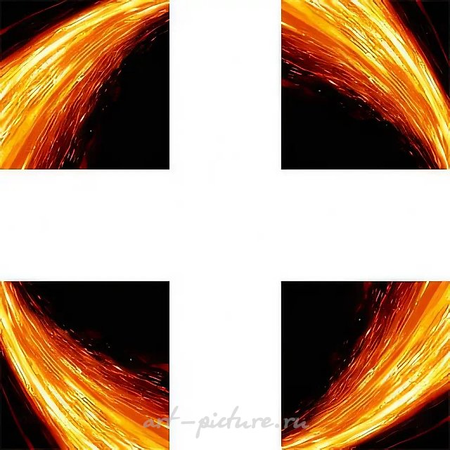Eruption (variant of exposition - cross), 2003,  , 175X175 cm