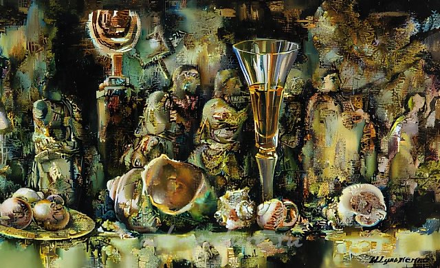 Аллюзии, 1999, масло на холсте, 30x60