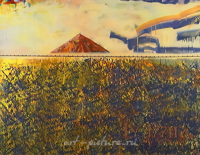 Купюра N1, 1989, холст, масло, 80х100