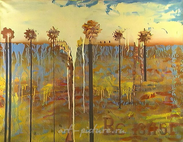 Купюра N2, 1989, холст, масло, 80х100