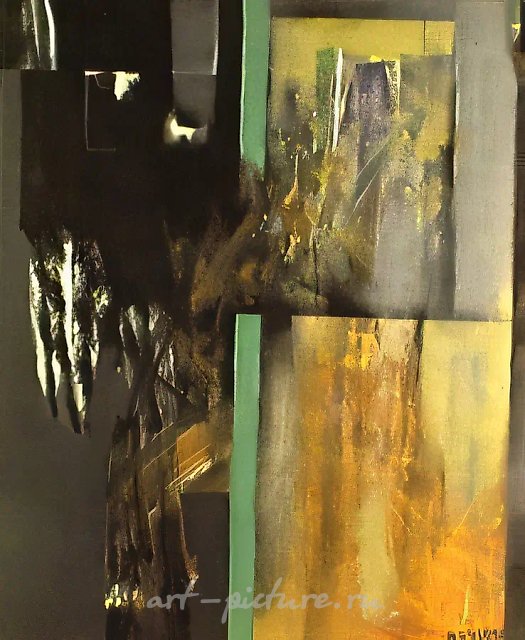 Драматичная история, 1991, холст, масло, 120x100