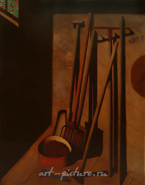 Сарай, 1994, холст, масло, 150х120. Собственность автора