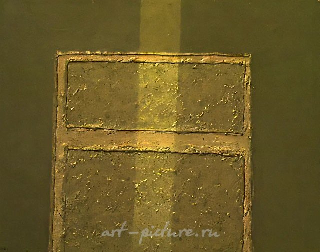 Интерьер, 1987, оргалит, масло, 70х90
