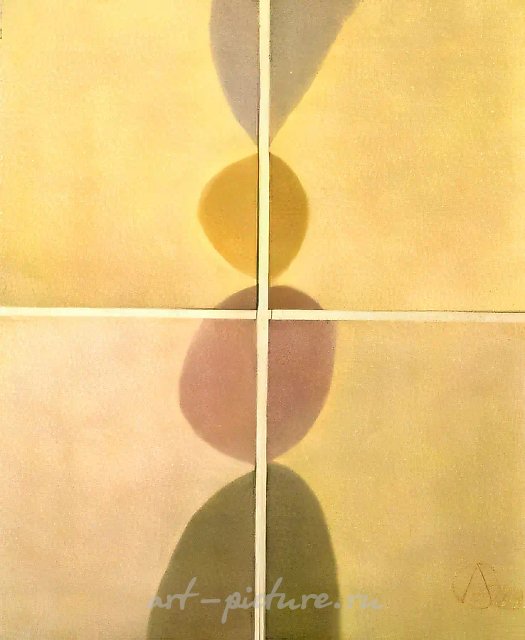 Генетический код N1, 1989, бумага, акварель, 122х103