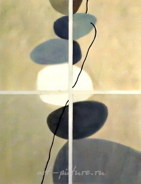 Серия «Генетический код» №2, 1989, бумага, акварель, 90х70