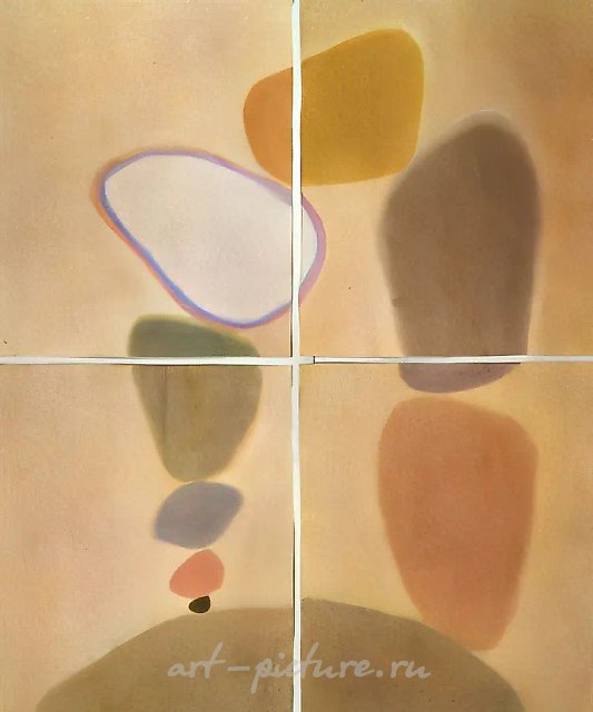 Поток сознания, 1991, бумага, акварель, 122х101