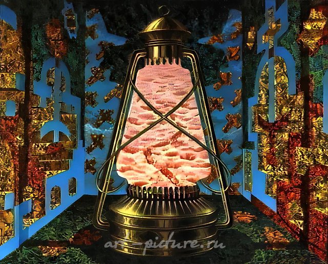Волшебный фонарь, 1991, холст, масло, 80х100