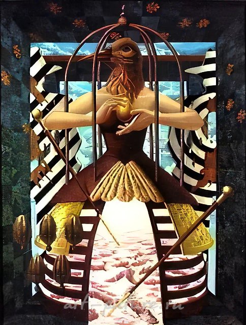 Следы на снегу, 1991, холст, масло, 160х120