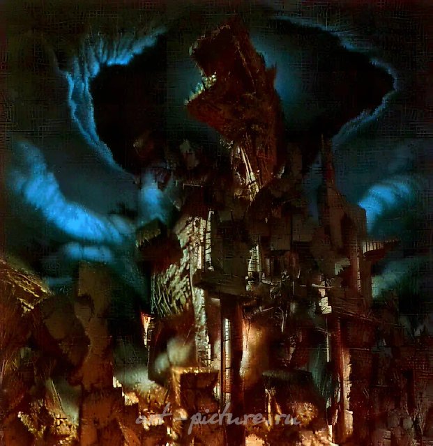 Троянский конь, 1987, холст, масло, 200х200