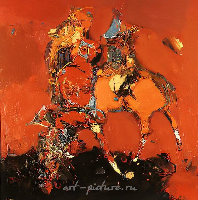 Дорога, 1989, холст, масло, 140х140