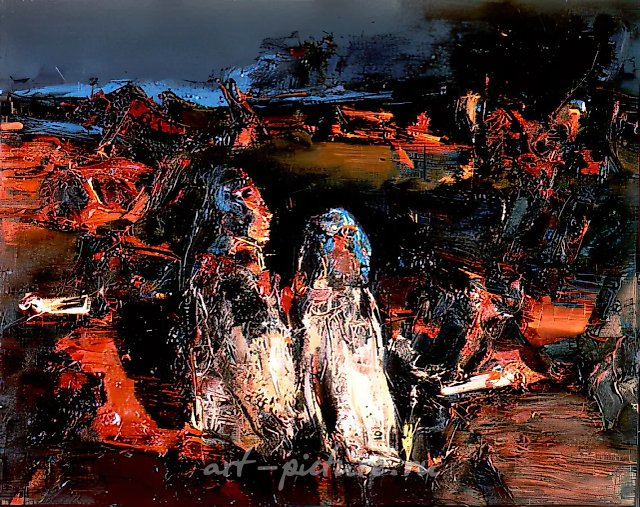 Работники, 1990, холст, масло, 80х100