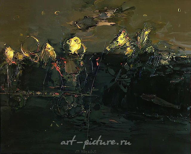Кочевье, 1989, холст, масло, 130х170