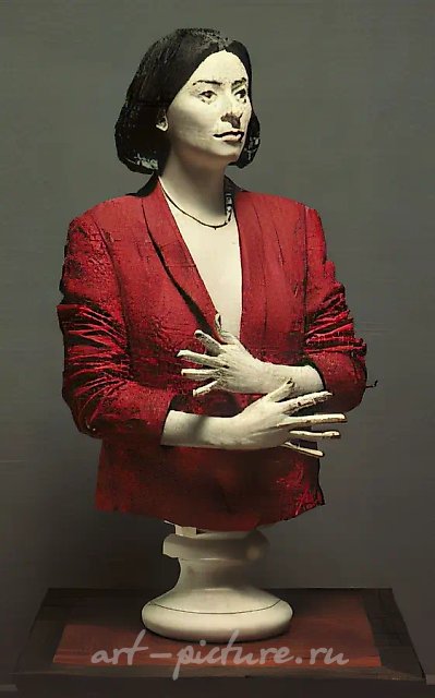 С. Джафарова, 1987, гипс крашеный, высота 100