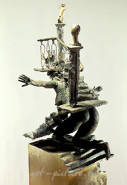 Лестница, 1987, бронза, литье, высота 110