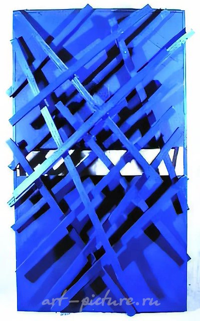 Без названия, 1992, холст, масло, дерево, 120х100х22
