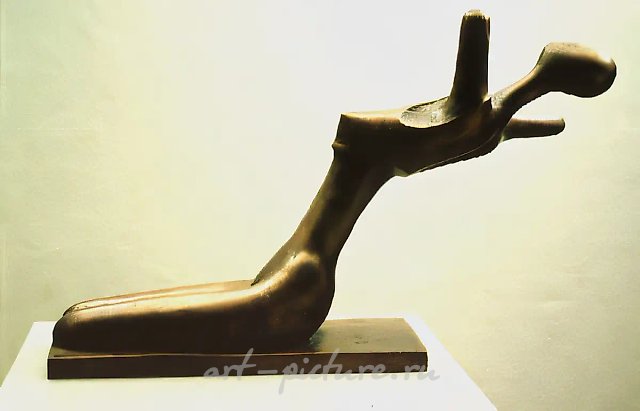 Волна, 1987, бронза, 33х54х16 Собственность автора