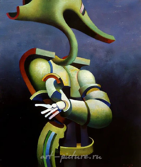 Император, 1992, холст, масло, 114х89 Собственность автора
