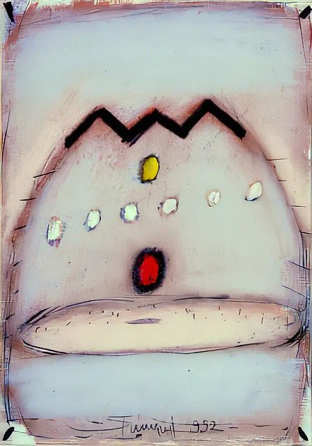 Без названия, 1992, бумага, пастель, 29,5х21