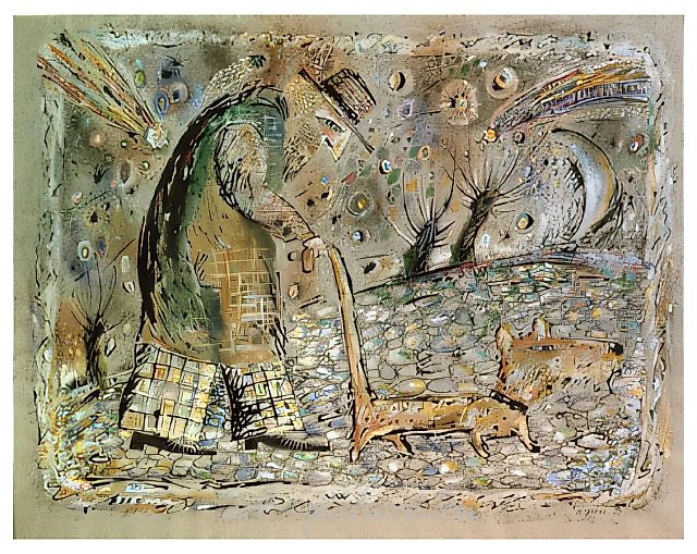 Прогулка, 1989, бумага, акварель, чернила, 45x60. Собственность автора, $500