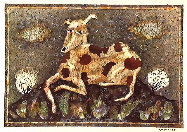 Натюрморт, 1992, бумага, смешанная техника, 30x20. Собственность автора, $400