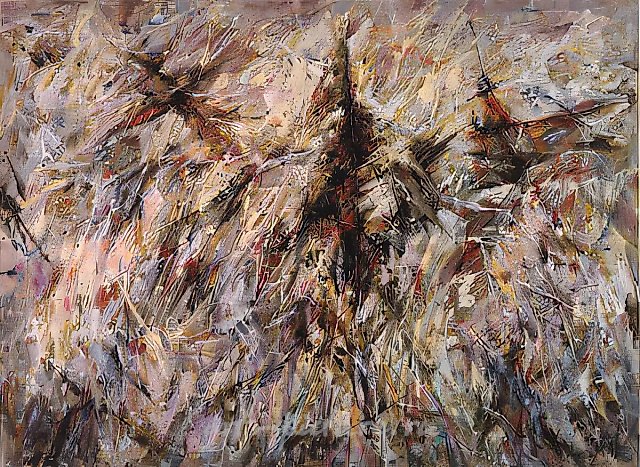 Композиция, 1989, бумага, темпера, 66x89. Собственность Третьяковской галереи, Москва