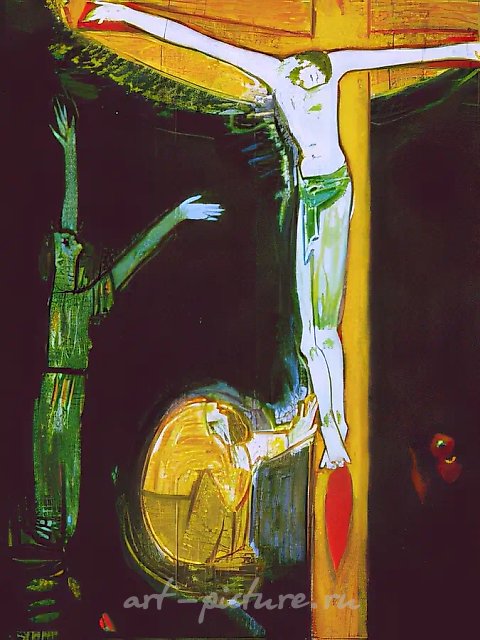 日食，1992年，布面油画，143×109厘米，"阿尔塔"画廊藏品，价格：5000美元