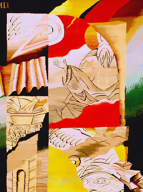 Profrescan by Theophanes the Greek, 1992, tapestry, 240x220. «Raisa» Gallery. Erfurt