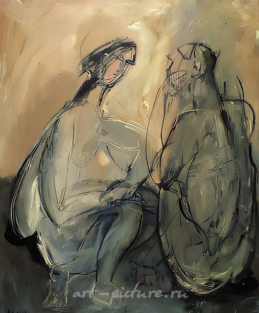 Искушение, 1991, холст, масло, ассамбляж, 150х125