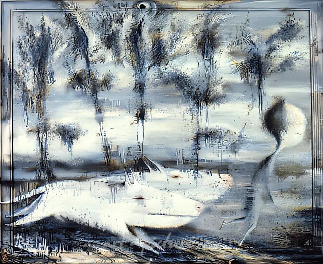Pursuit, 0, canvas, oil, 80x100 Property of "Moscow Palette" Gallery