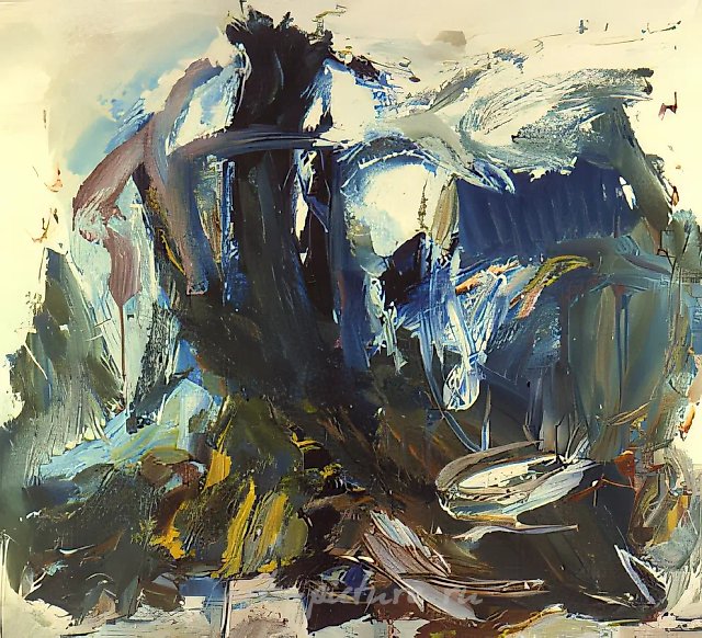 Притча, 1990, холст, масло, 96х106 Собственность галереи "Московская палитра". Москва