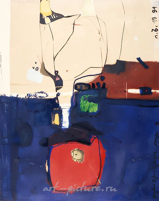 Сателлит.	, 1991, холст, масло, 125 х 100