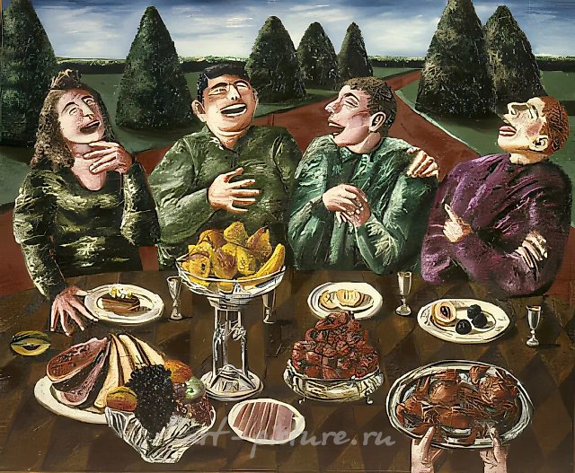 Смех, 1989, холст, масло, 140х170 Собственность автора