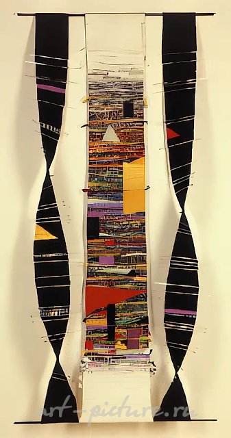 命运，1990年，手工编织，197×96厘米。德国“赖莎”画廊藏。