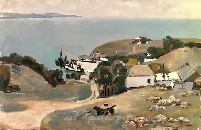 Бухта Казантип, 1986, холст, масло, 65х90 Собственность автора