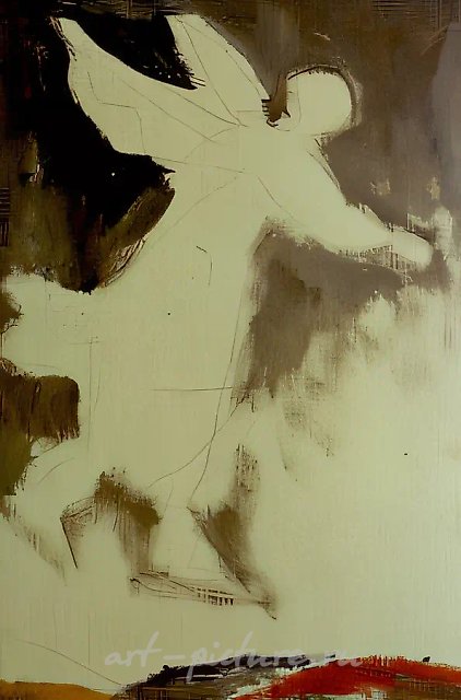 Angel, 1992, canvas, oil, 50x35