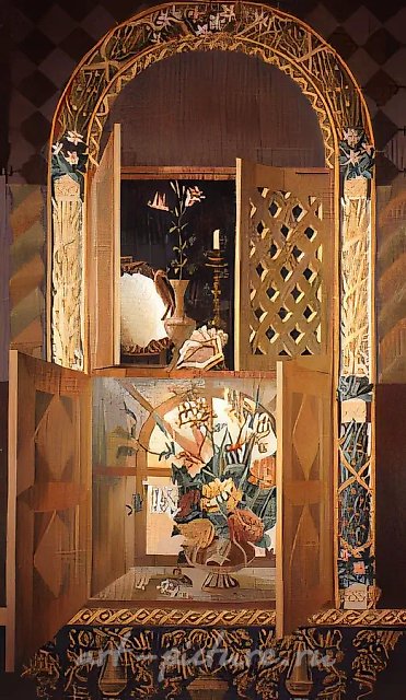 Лунный день, 1992, гобелен, ручное ткачество, 240х310 Собственность автора