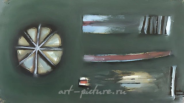 Композиция №4, 1992, бумага, темпера, 50x70