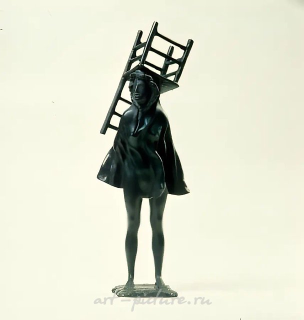 Блистательная дама, 1994, бронза, 32 х 23 х 18