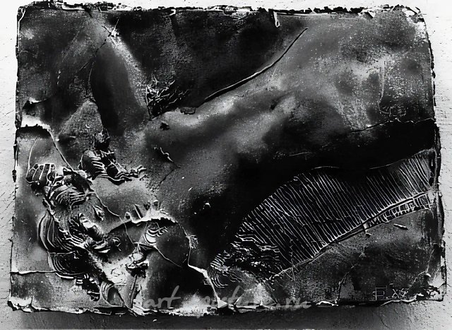 Relief «Lying Figure», 1985, bronze, 48x34x6. Author`s property
