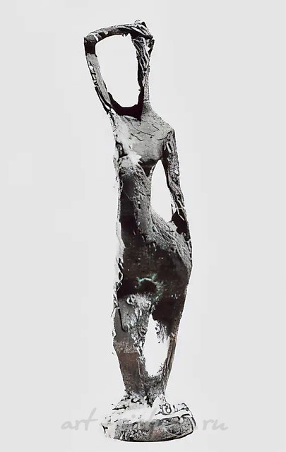 Стоящая женщина, 1987, бронза, 34x13x10. Собственность автора