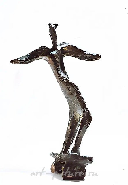Скейтборд, 1988, бронза, 27x17x10. Собственность автора