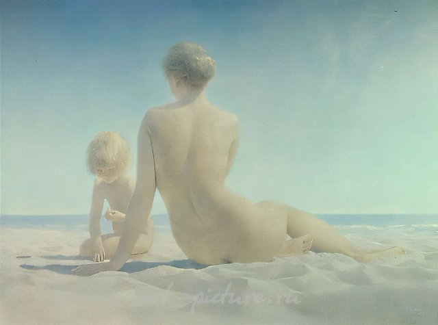 День у моря, 1982, холст, масло, 120x160