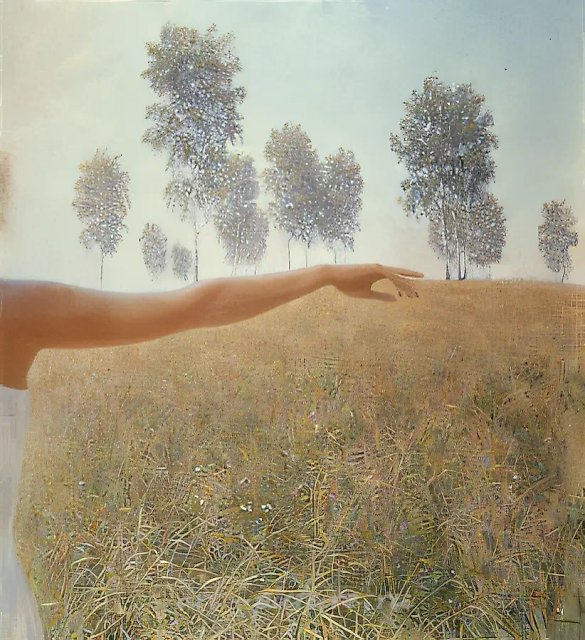 Август, 1983, холст, масло, 110x100. Собственность Дирекции Московского отделения Государственного художественного фонда