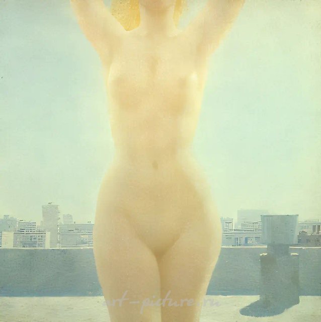 Торс, 1976, холст, масло, 86x86