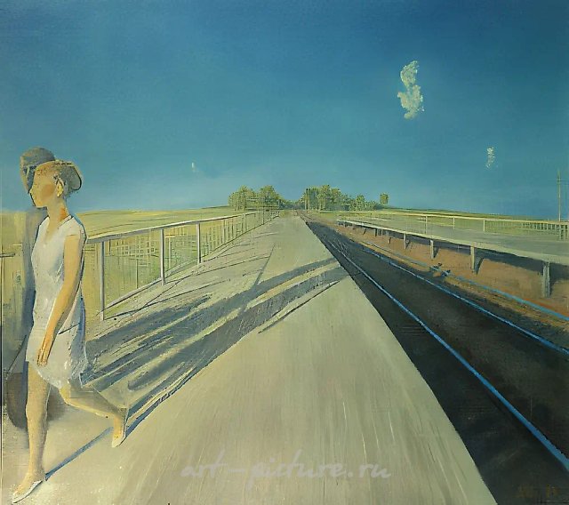 Затишье, 1973, холст, масло, 101x111