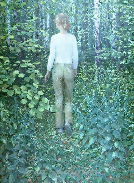 По заросшей тропе, 1992, холст, масло, 130х97. Собственность галереи «Art Modern». Москва
